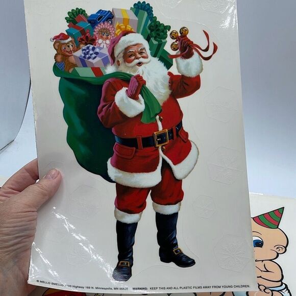 Vintage window clings New never used. Lot of 3. Made in USA. - Picture 2 of 4